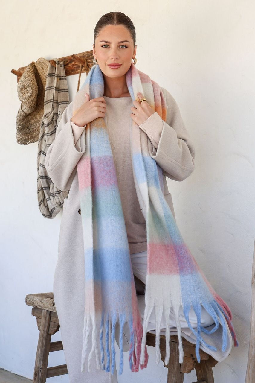 RHI RHI  - COLOURFUL scarf with tassels