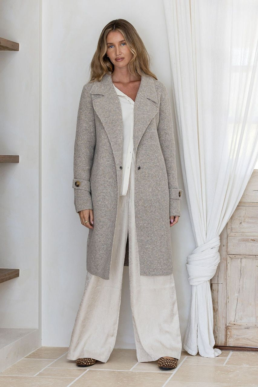 EMILY - warm beige coatigan
